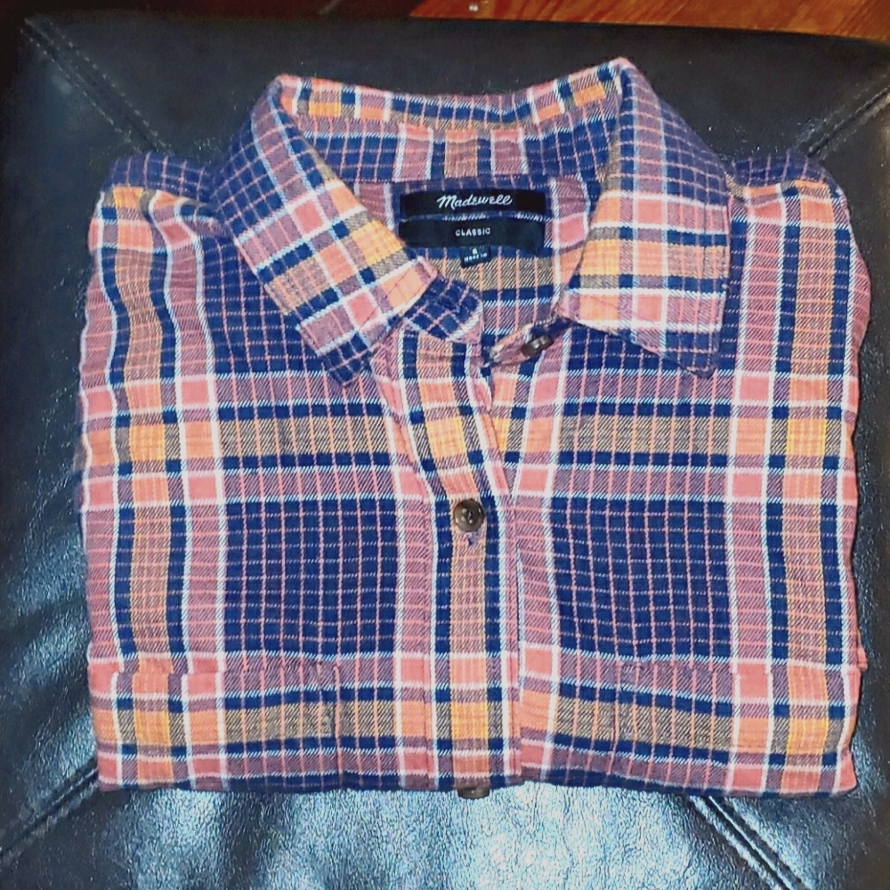 Madewell Women's Small Plaid Flannel